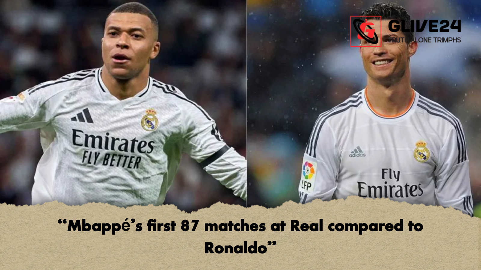 Mbappes first 87 matches at Real compared to Ronaldo “Mbappé’s first 87 matches at Real compared to Ronaldo”
