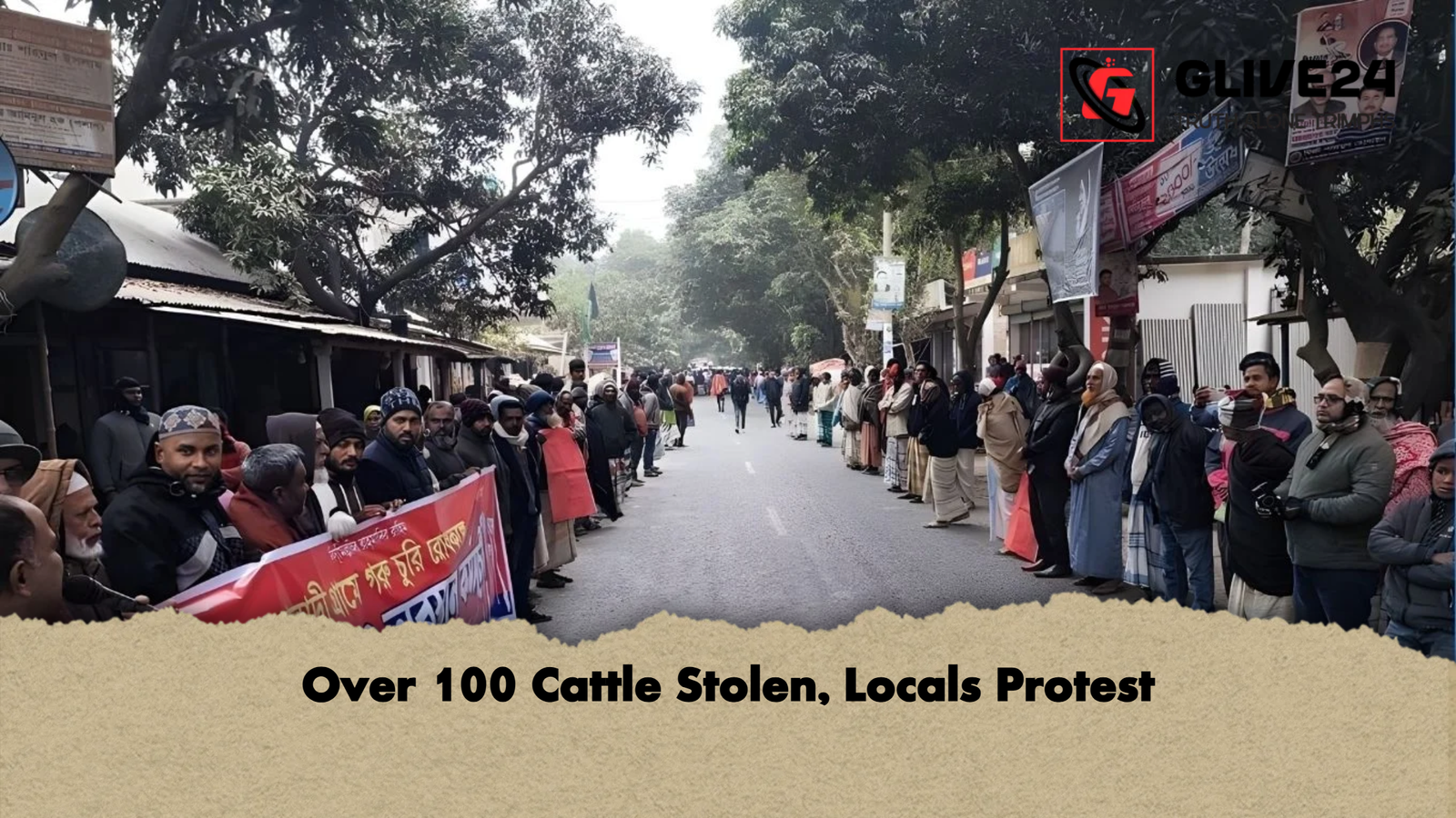 Over 100 Cattle Stolen Locals Protest Over 100 Cattle Stolen, Locals Protest