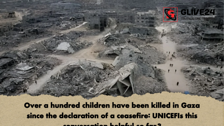 Over a hundred children have been killed in Gaza since the declaration of a ceasefire UNICEFIs this conversation helpful so far Over a hundred children have been killed in Gaza since the declaration of a ceasefire: UNICEFIs this conversation helpful so far?