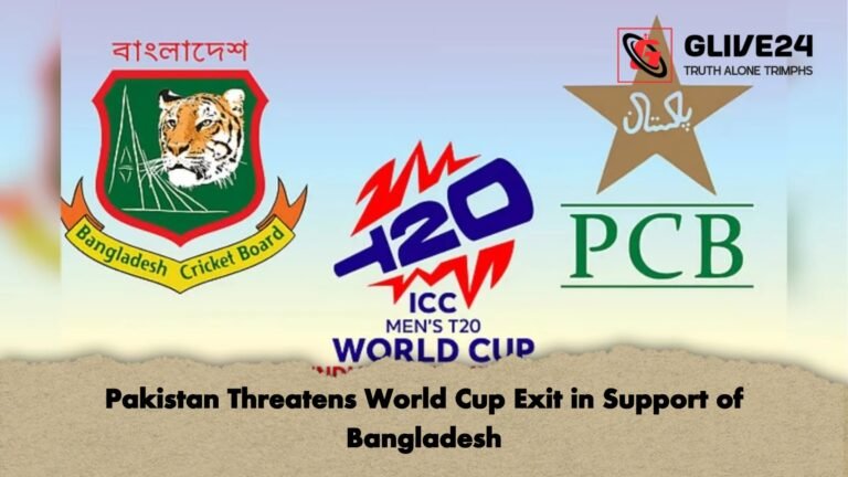 Pakistan Threatens World Cup Exit in Support of Bangladesh Pakistan Threatens World Cup Exit in Support of Bangladesh