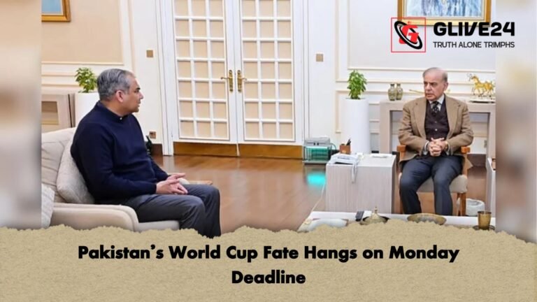 Pakistans World Cup Fate Hangs on Monday Deadline Pakistan’s World Cup Fate Hangs on Monday Deadline