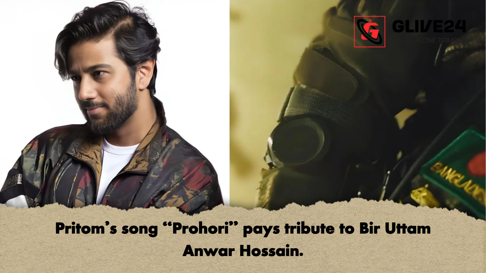 Pritoms song Prohori pays tribute to Bir Uttam Anwar Hossain Pritom’s song “Prohori” pays tribute to Bir Uttam Anwar Hossain.