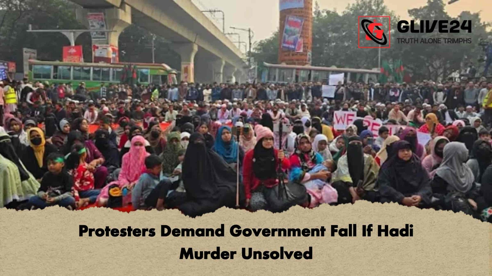 Protesters Demand Government Fall If Hadi Murder Unsolved