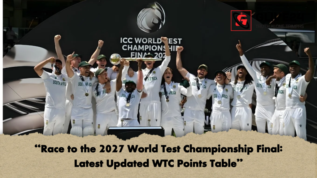 "Race to the 2027 World Test Championship Final: Latest Updated WTC Points Table" 3 Race to the 2027 World Test Championship Final Latest Updated WTC Points Table "Race to the 2027 World Test Championship Final: Latest Updated WTC Points Table"