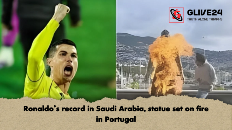 Ronaldos record in Saudi Arabia statue set on fire in Portugal Ronaldo’s record in Saudi Arabia, statue set on fire in Portugal