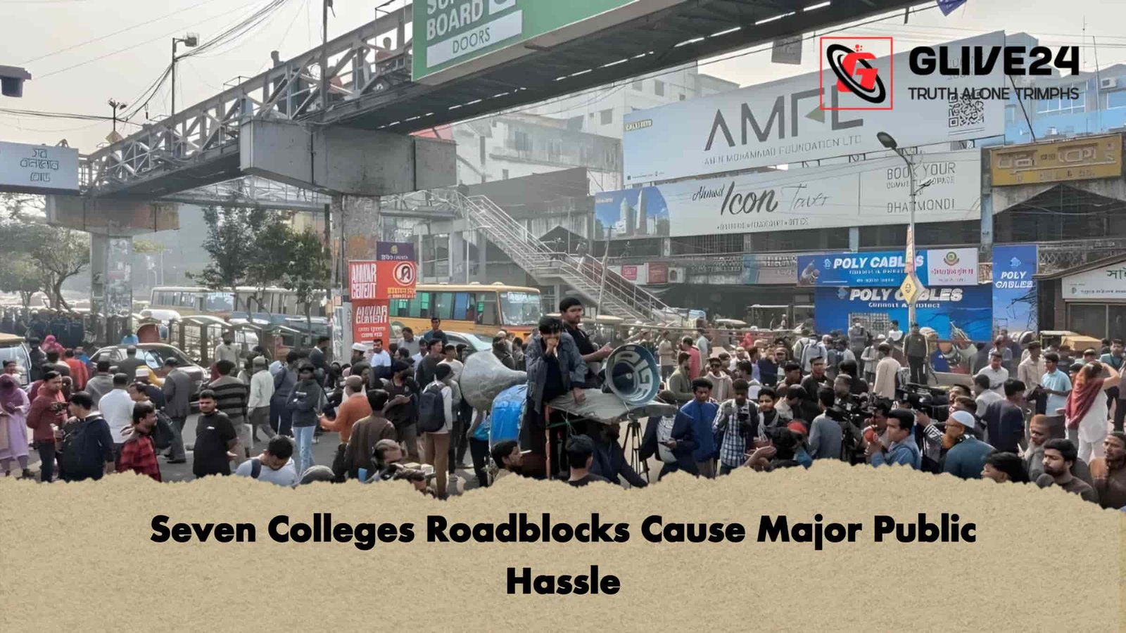 Seven Colleges Roadblocks Cause Major Public Hassle