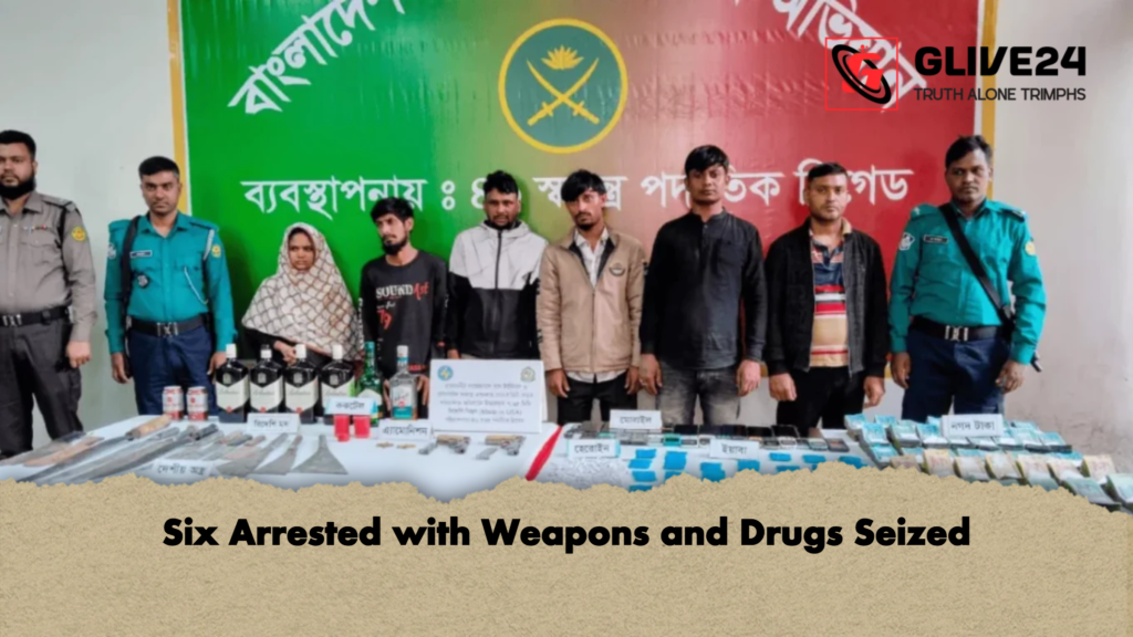Six Arrested with Weapons and Drugs Seized 2 Six Arrested with Weapons and Drugs Seized Six Arrested with Weapons and Drugs Seized