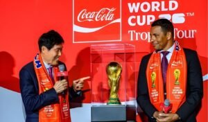 The World Cup trophy met The World Cup trophy met