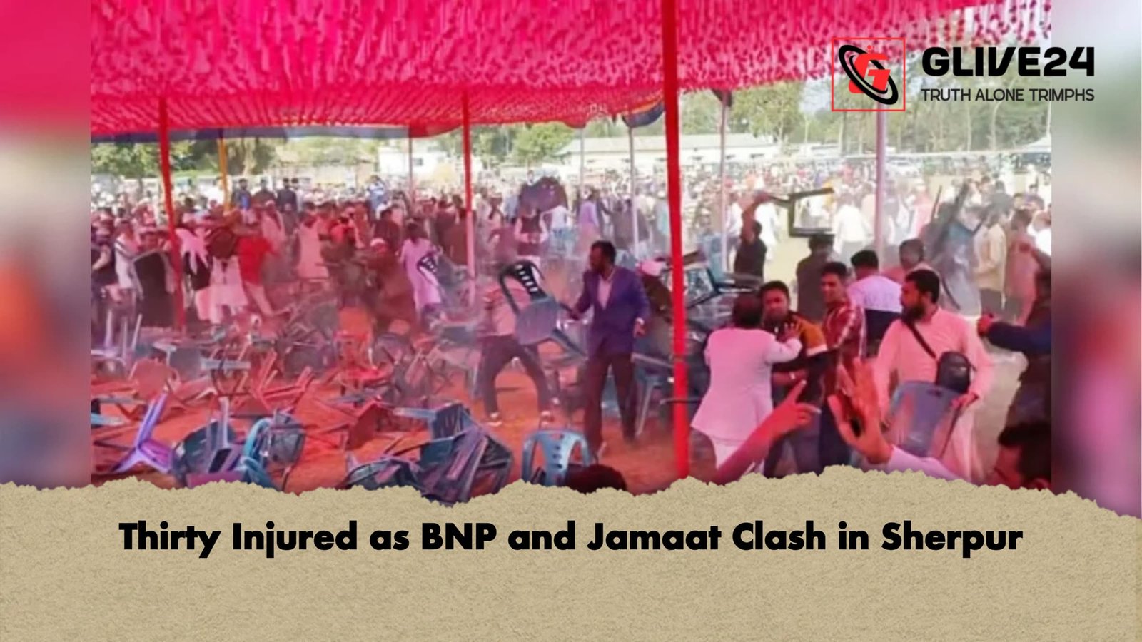 Thirty Injured as BNP and Jamaat Clash in Sherpur Thirty Injured as BNP and Jamaat Clash in Sherpur