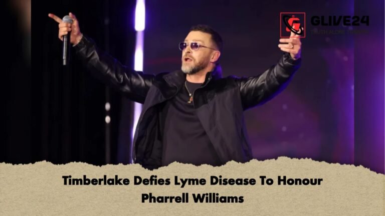 Timberlake Defies Lyme Disease To Honour Pharrell Williams Timberlake Defies Lyme Disease To Honour Pharrell Williams
