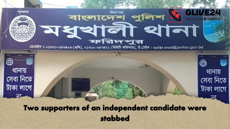 Two supporters of an independent candidate were stabbed Two supporters of an independent candidate were stabbed
