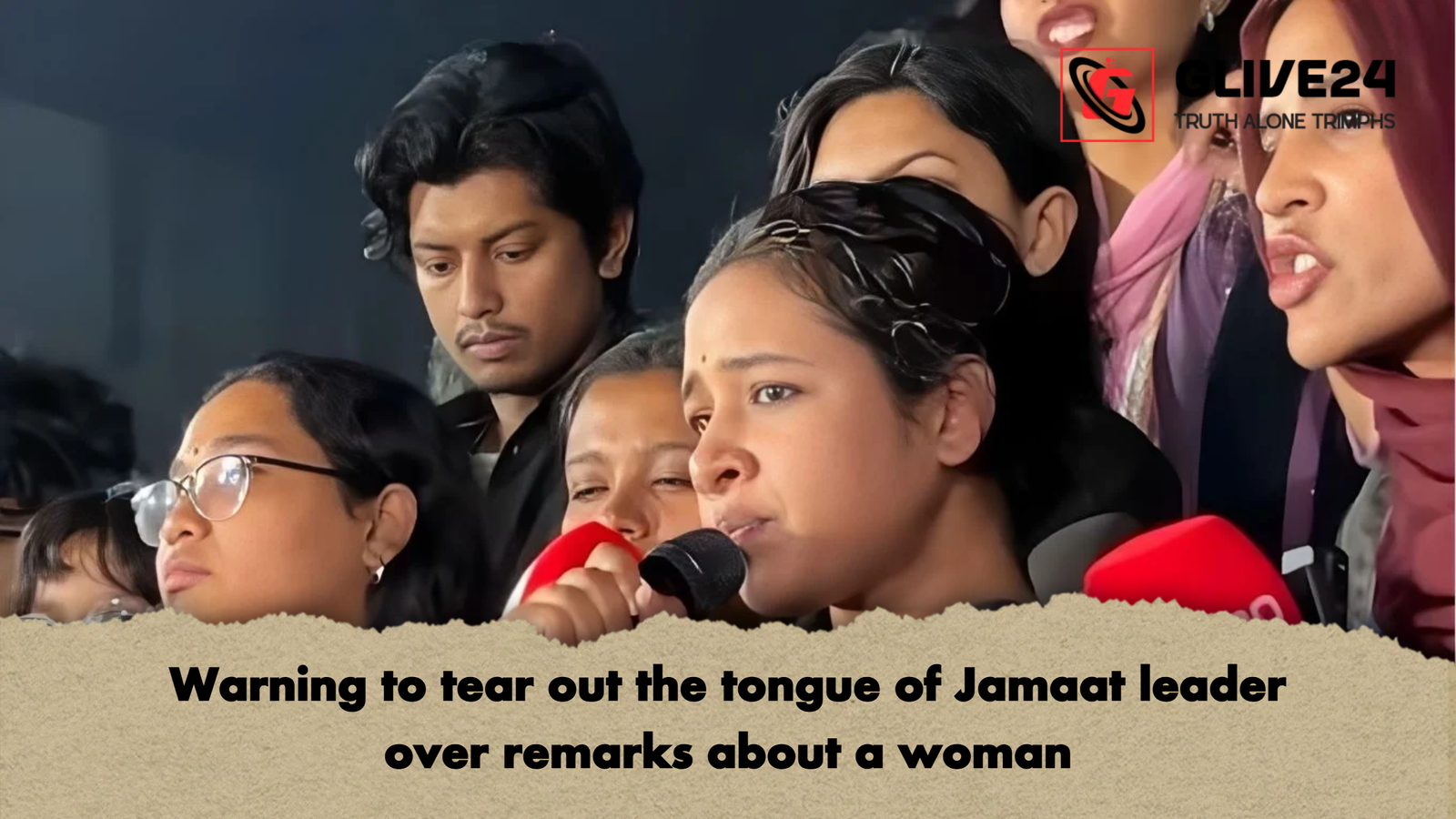 Warning to tear out the tongue of Jamaat leader over remarks about a woman Warning to tear out the tongue of Jamaat leader over remarks about a woman