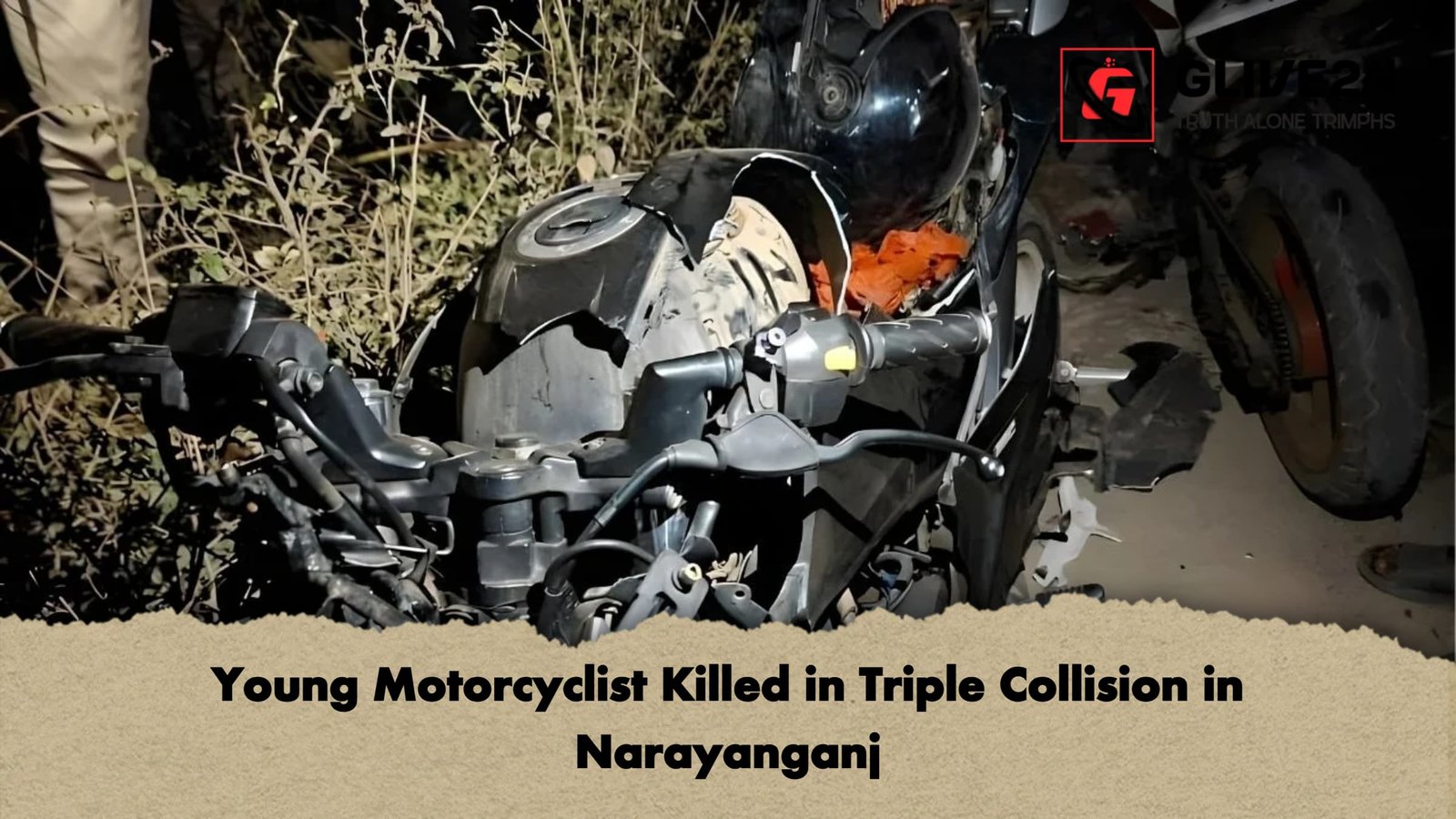 Young Motorcyclist Killed in Triple Collision in Narayanganj 1 Young Motorcyclist Killed in Triple Collision in Narayanganj Young Motorcyclist Killed in Triple Collision in Narayanganj