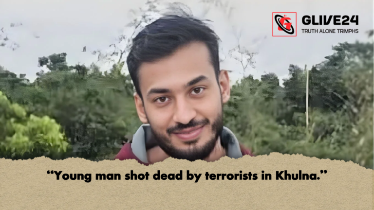Young man shot dead by terrorists in Khulna "Young man shot dead by terrorists in Khulna."