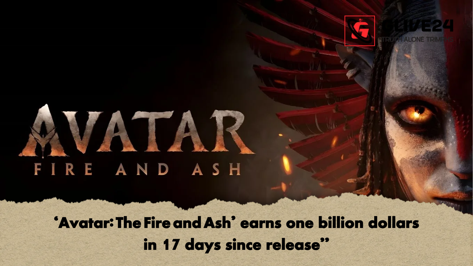 ‘Avatar The Fire and Ash earns one billion dollars in 17 days since release ‘Avatar: The Fire and Ash’ earns one billion dollars in 17 days since release”
