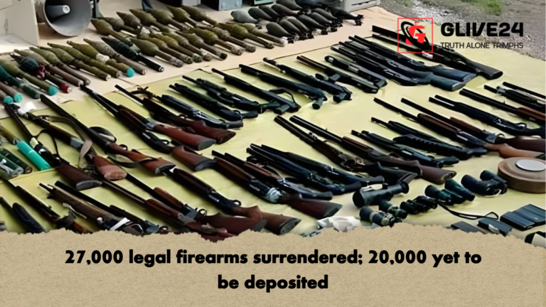 27000 legal firearms surrendered 20000 yet to be deposited 27,000 legal firearms surrendered; 20,000 yet to be deposited