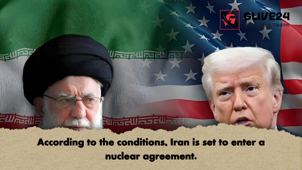 According to the conditions Iran is set to enter a nuclear agreement According to the conditions, Iran is set to enter a nuclear agreement.