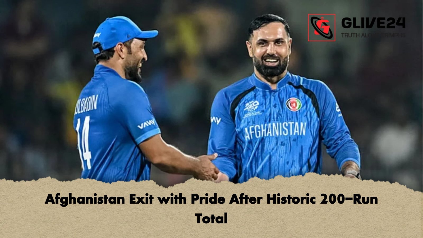 Afghanistan Exit with Pride After Historic 200 Run Total Afghanistan Exit with Pride After Historic 200-Run Total