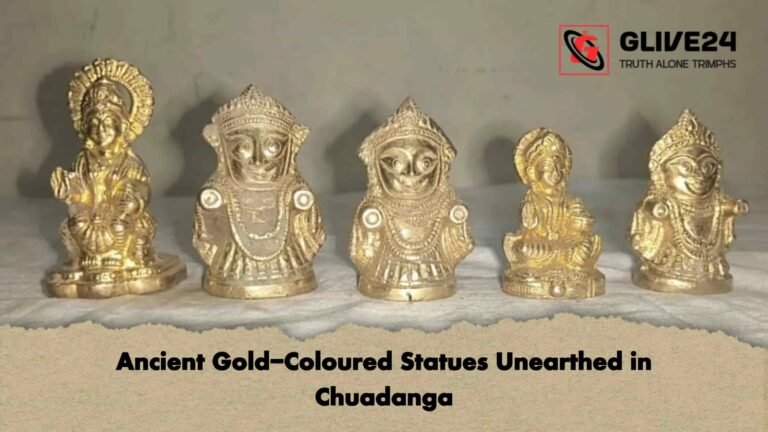 Ancient Gold-Coloured Statues Unearthed in Chuadanga