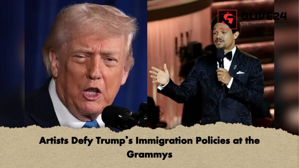 Artists Defy Trump’s Immigration Policies at the Grammys 2 Artists Defy Trumps Immigration Policies at the Grammys Artists Defy Trump’s Immigration Policies at the Grammys