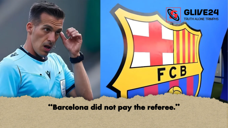 Barcelona did not pay the referee “Barcelona did not pay the referee.”