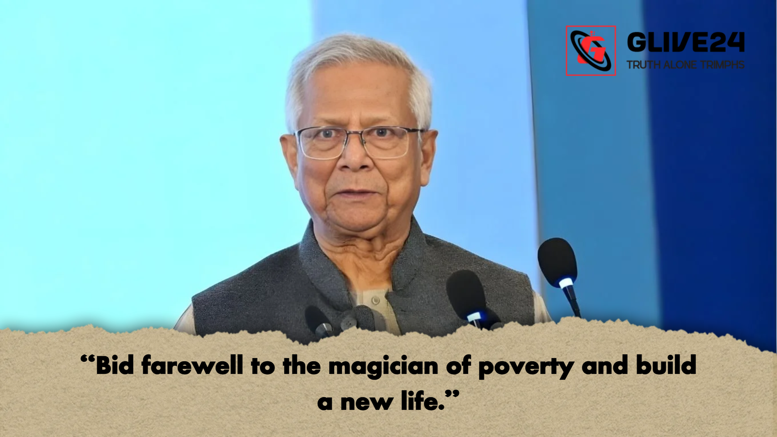 Bid farewell to the magician of poverty and build a new life "Bid farewell to the magician of poverty and build a new life."