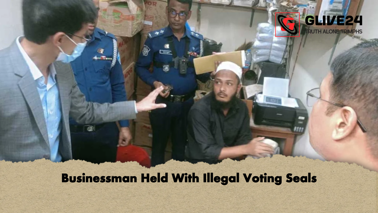 Businessman Held With Illegal Voting Seals 2 Businessman Held With Illegal Voting Seals