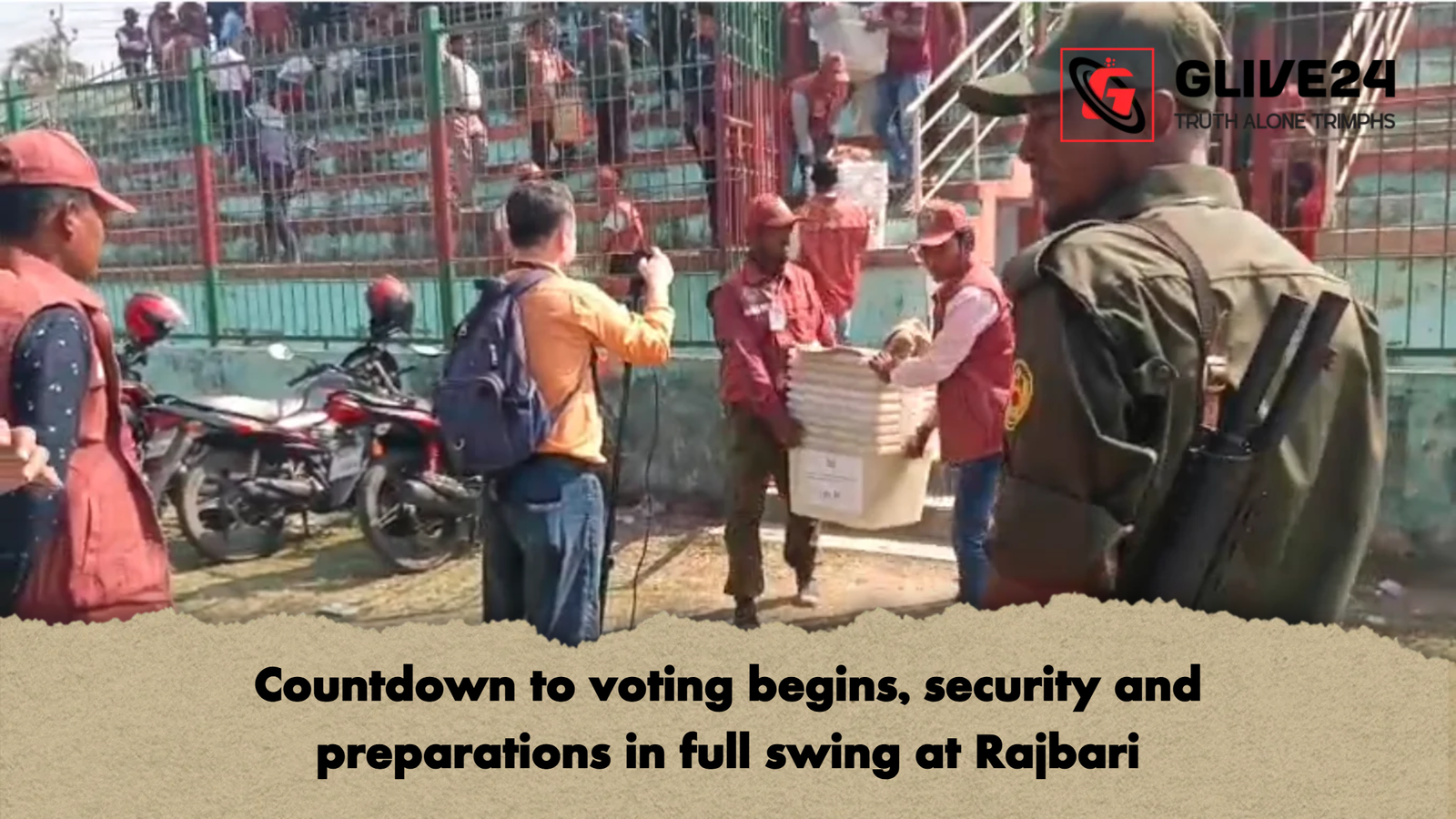 Countdown to voting begins, security and preparations in full swing at Rajbari 1 Countdown to voting begins security and preparations in full swing at Rajbari Countdown to voting begins, security and preparations in full swing at Rajbari