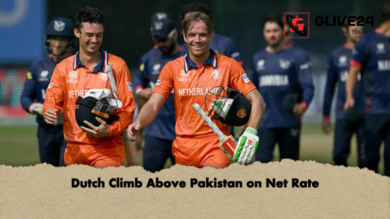 Dutch Climb Above Pakistan on Net Rate Dutch Climb Above Pakistan on Net Rate