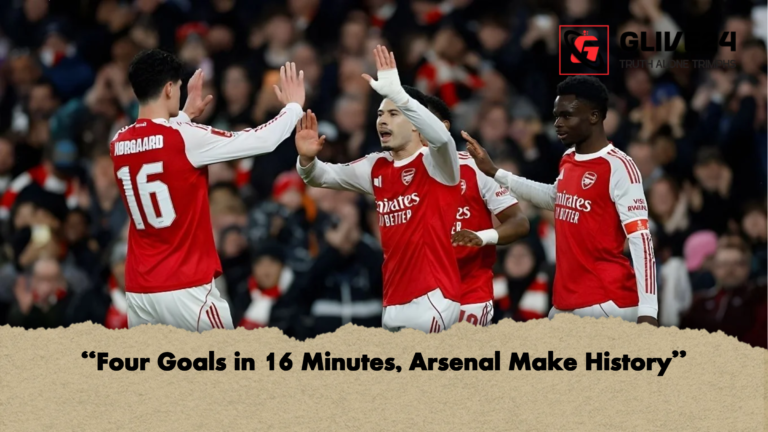 Four Goals in 16 Minutes Arsenal Make History "Four Goals in 16 Minutes, Arsenal Make History"