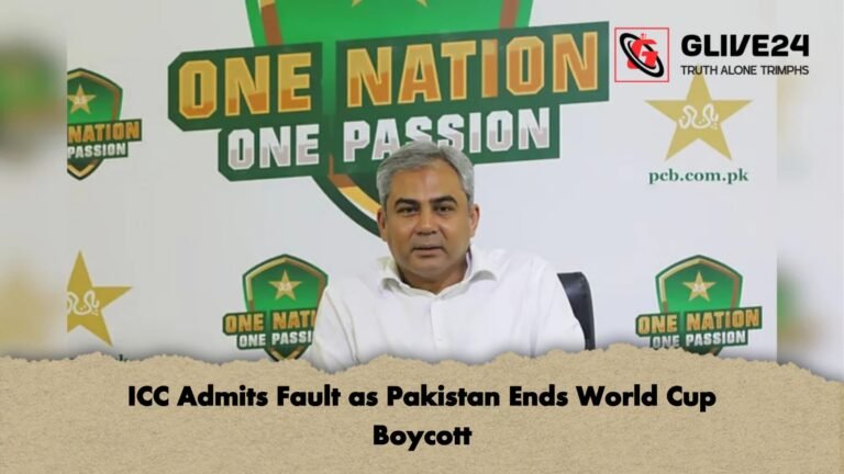 ICC Admits Fault as Pakistan Ends World Cup Boycott ICC Admits Fault as Pakistan Ends World Cup Boycott