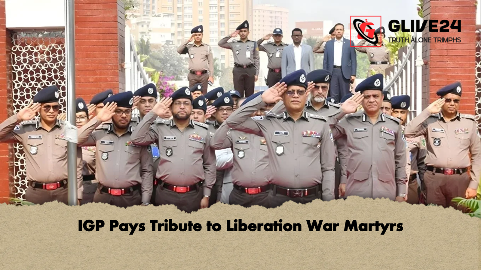 IGP Pays Tribute to Liberation War Martyrs IGP Pays Tribute to Liberation War Martyrs