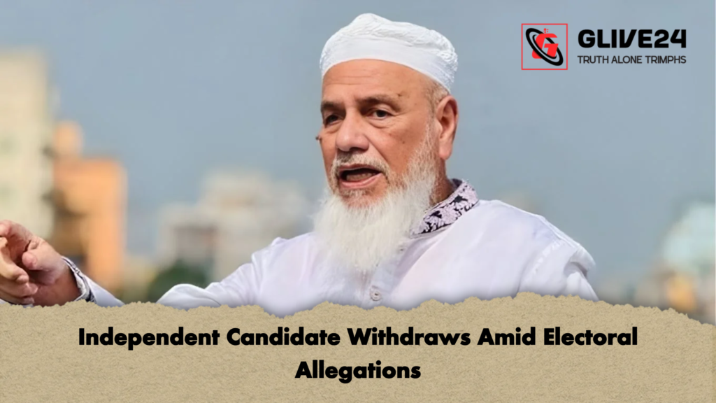 Independent Candidate Withdraws Amid Electoral Allegations 3 Independent Candidate Withdraws Amid Electoral Allegations Independent Candidate Withdraws Amid Electoral Allegations