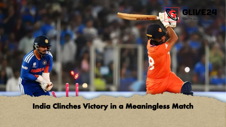 India Clinches Victory in a Meaningless Match India Clinches Victory in a Meaningless Match