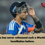 India has never witnessed such a World Cup humiliation before India has never witnessed such a World Cup humiliation before.