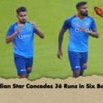 Indian Star Concedes 36 Runs in Six Balls Indian Star Concedes 36 Runs in Six Balls