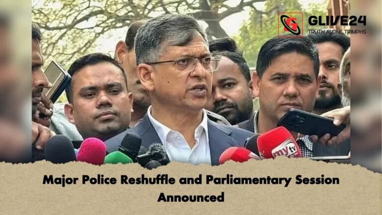 Major Police Reshuffle and Parliamentary Session Announced Major Police Reshuffle and Parliamentary Session Announced
