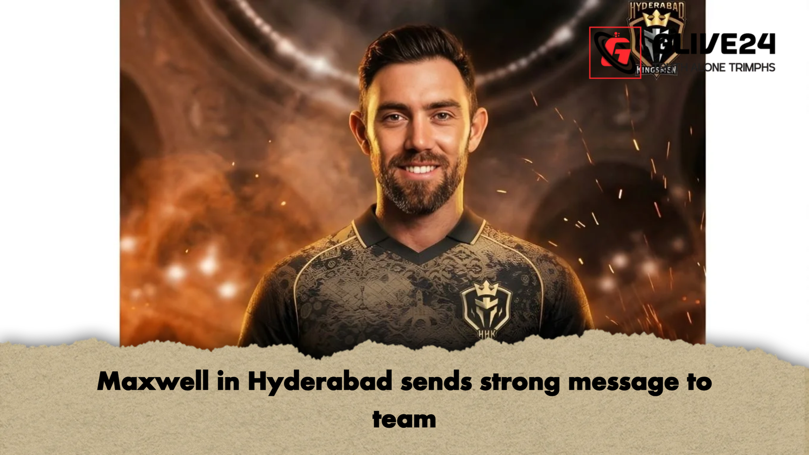 Maxwell in Hyderabad sends strong message to team Maxwell in Hyderabad sends strong message to team