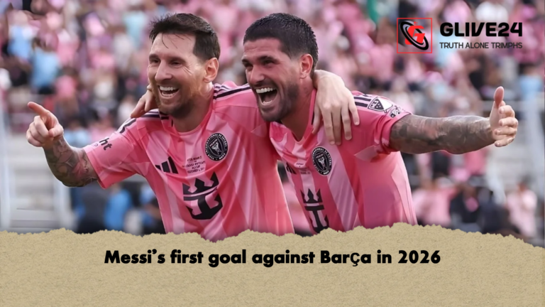 Messis first goal against Barca in 2026 Messi's first goal against Barça in 2026
