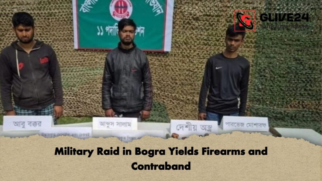 Military Raid in Bogra Yields Firearms and Contraband 3 Military Raid in Bogra Yields Firearms and Contraband Military Raid in Bogra Yields Firearms and Contraband