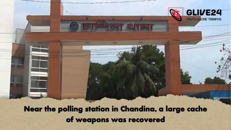 Near the polling station in Chandina a large cache of weapons was recovered Near the polling station in Chandina, a large cache of weapons was recovered