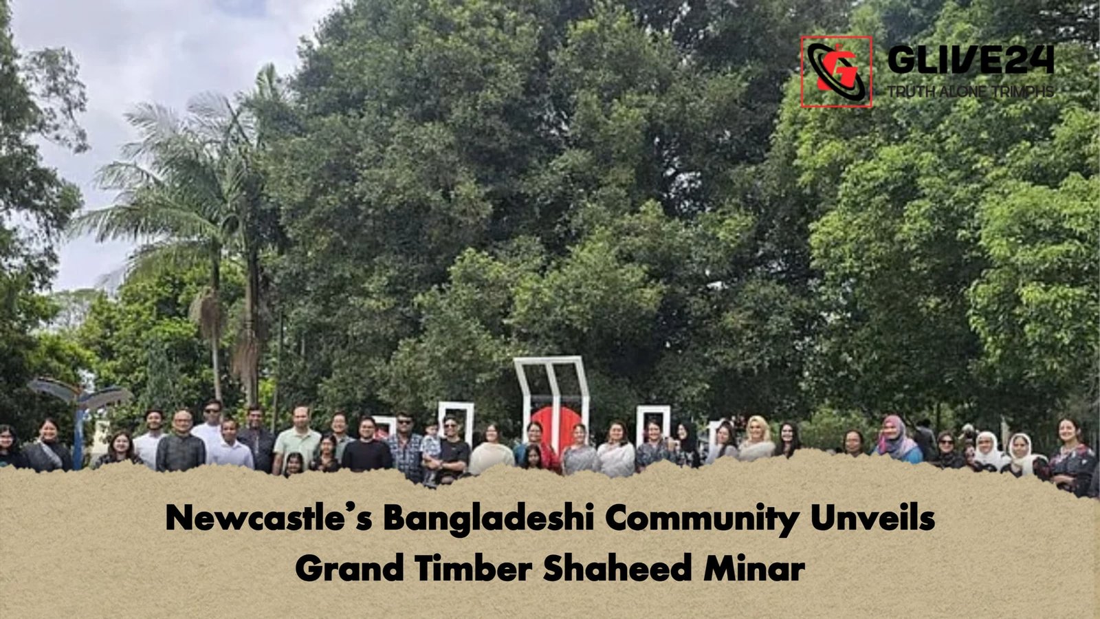 Newcastles Bangladeshi Community Unveils Grand Timber Shaheed Minar 1 Newcastle’s Bangladeshi Community Unveils Grand Timber Shaheed Minar