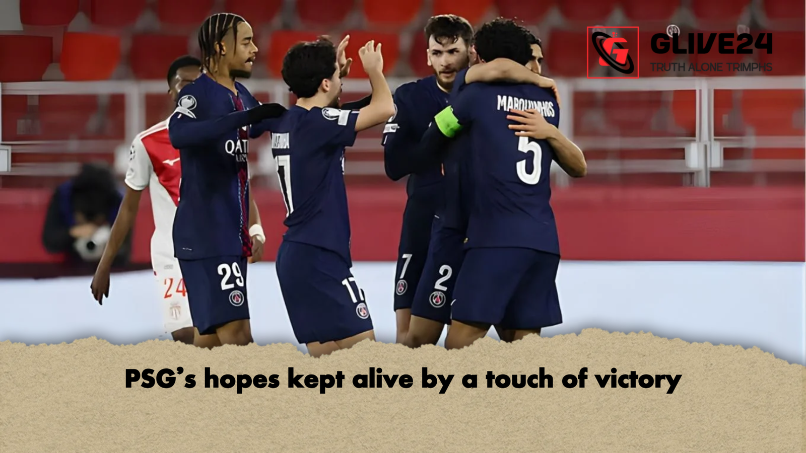 PSGs hopes kept alive by a touch of victory PSG's hopes kept alive by a touch of victory