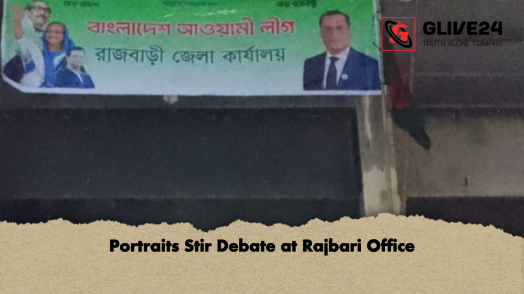 Portraits Stir Debate at Rajbari Office Portraits Stir Debate at Rajbari Office