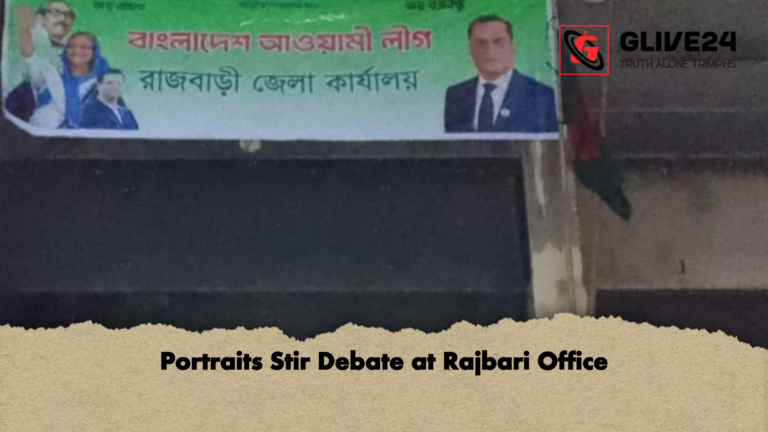 Portraits Stir Debate at Rajbari Office Portraits Stir Debate at Rajbari Office