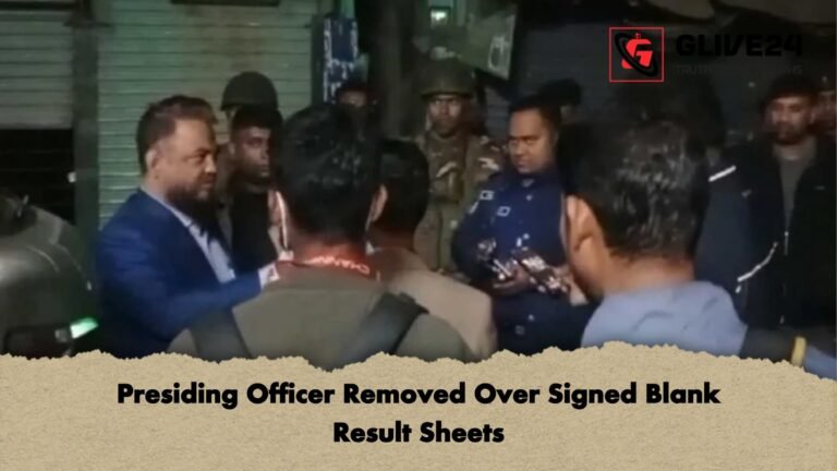 Presiding Officer Removed Over Signed Blank Result Sheets Presiding Officer Removed Over Signed Blank Result Sheets