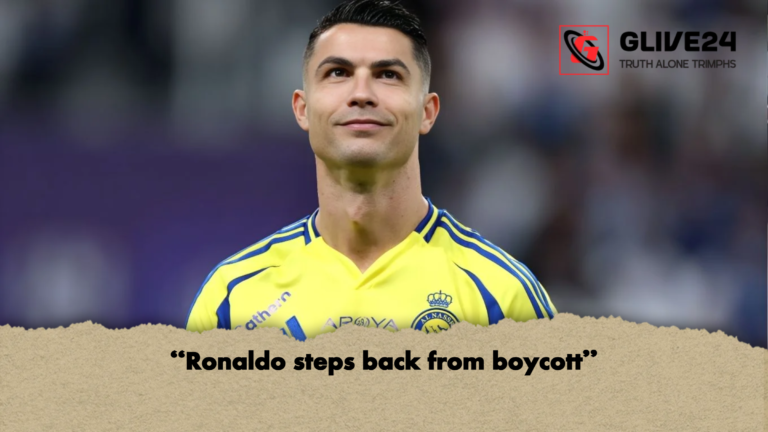 Ronaldo steps back from boycott “Ronaldo steps back from boycott”
