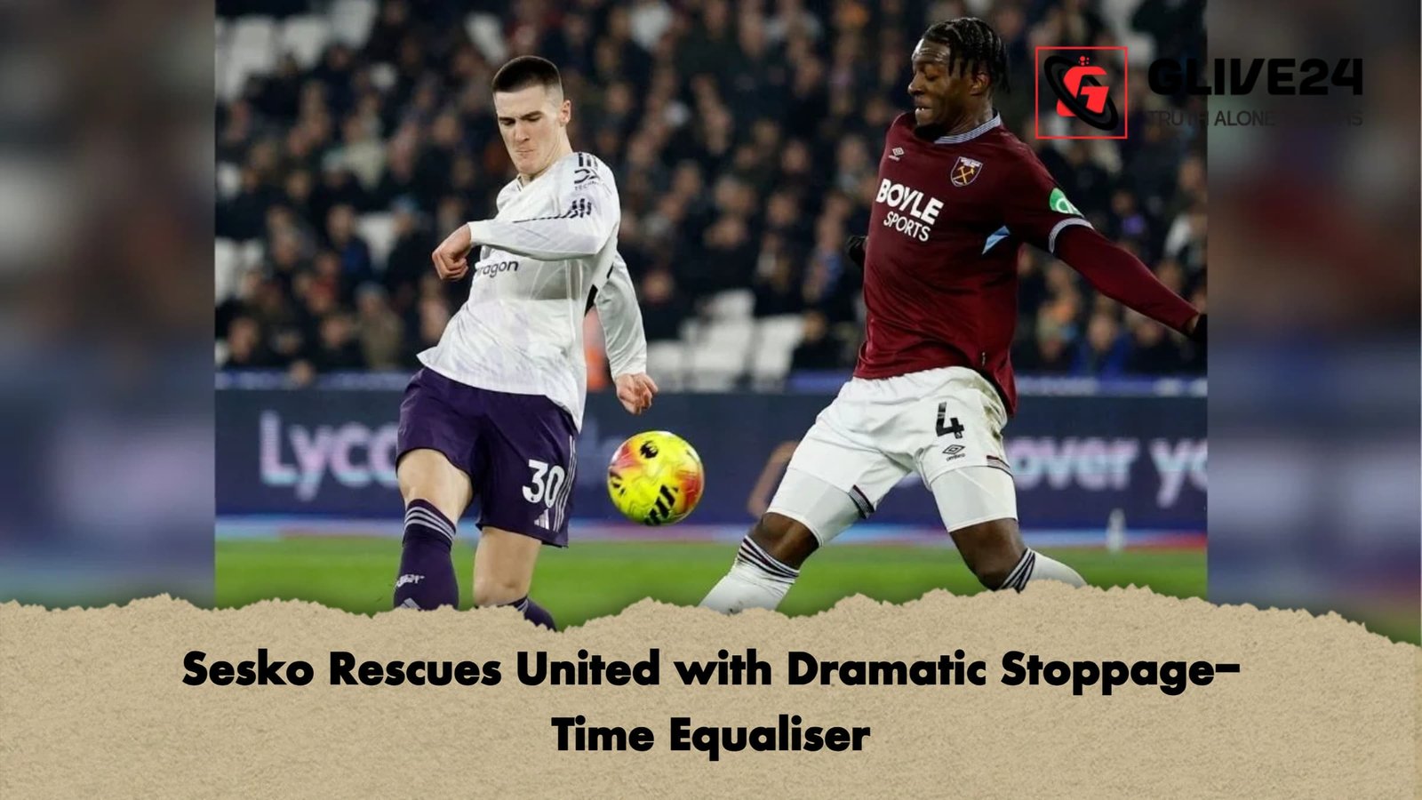 Sesko Rescues United with Dramatic Stoppage Time Equaliser Sesko Rescues United with Dramatic Stoppage-Time Equaliser