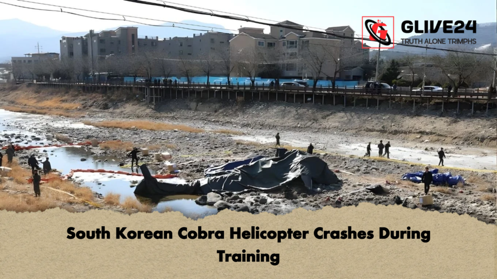 South Korean Cobra Helicopter Crashes During Training South Korean Cobra Helicopter Crashes During Training