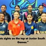 TT sets sights on the top at Junior South Asian Games. 2 "TT sets sights on the top at Junior South Asian Games."